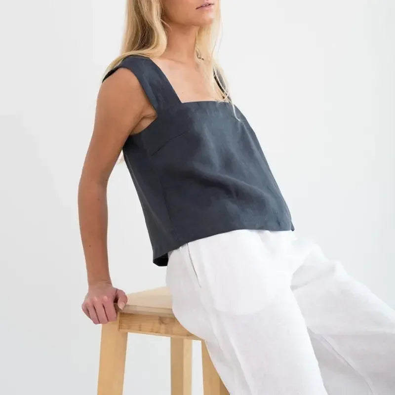 Regata-de-Algodão-e-Linho-Capri -Zellis